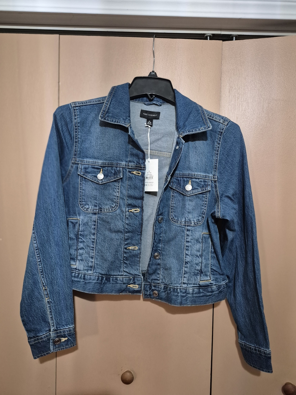 Free Assembly Medium Blue Denim Jacket